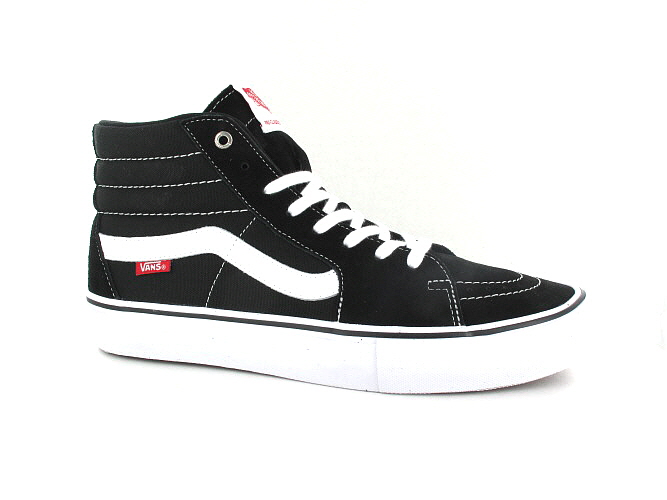 vans black and white high cut