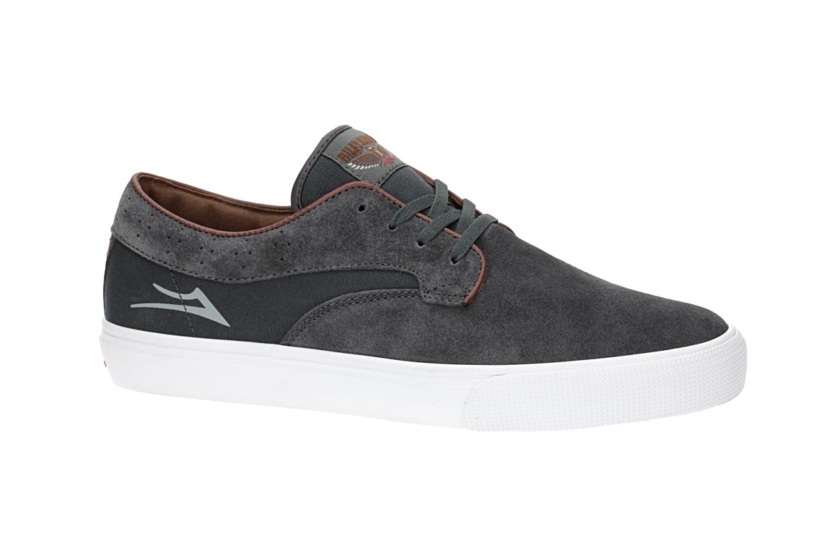 Lakai Riley Hawk Suede Shoes (charcoal)