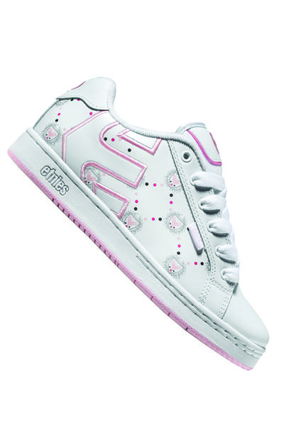 etnies white and pink