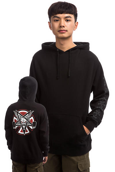 independent x thrasher pentagram black hoodie