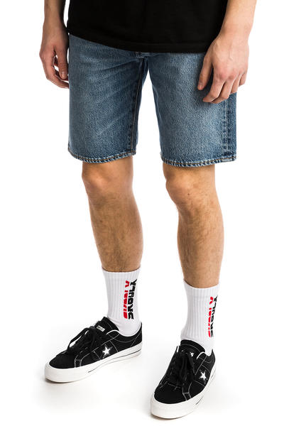 hemmed walking shorts