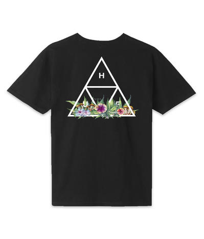 Huf Botanical Garden Tt T Shirt Black Buy At Skatedeluxe