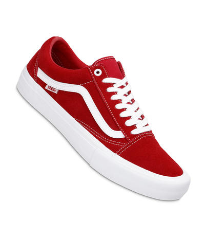 Vans Old Skool Pro Suede Shoes (red 