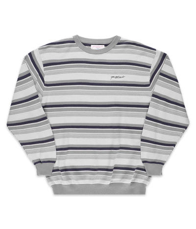 Yardsale Mirage Knit Sweatshirt (white grey black)