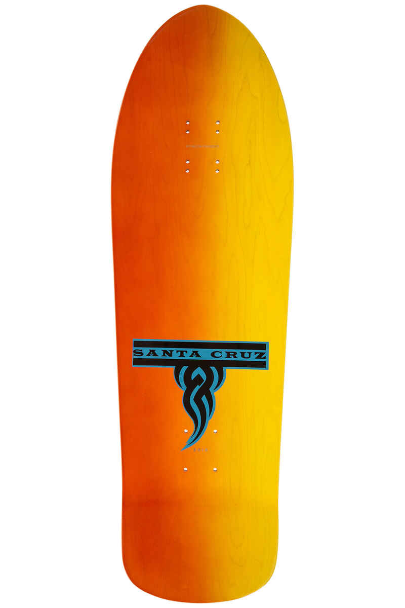 Santa Cruz Dressen Tribal Reissue 9.9" Deck (yellow orange stain fade)