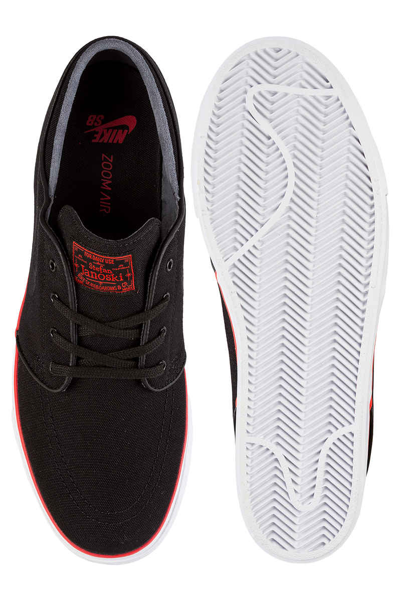 Nike SB Zoom Stefan Janoski Canvas Shoes (black max orange)