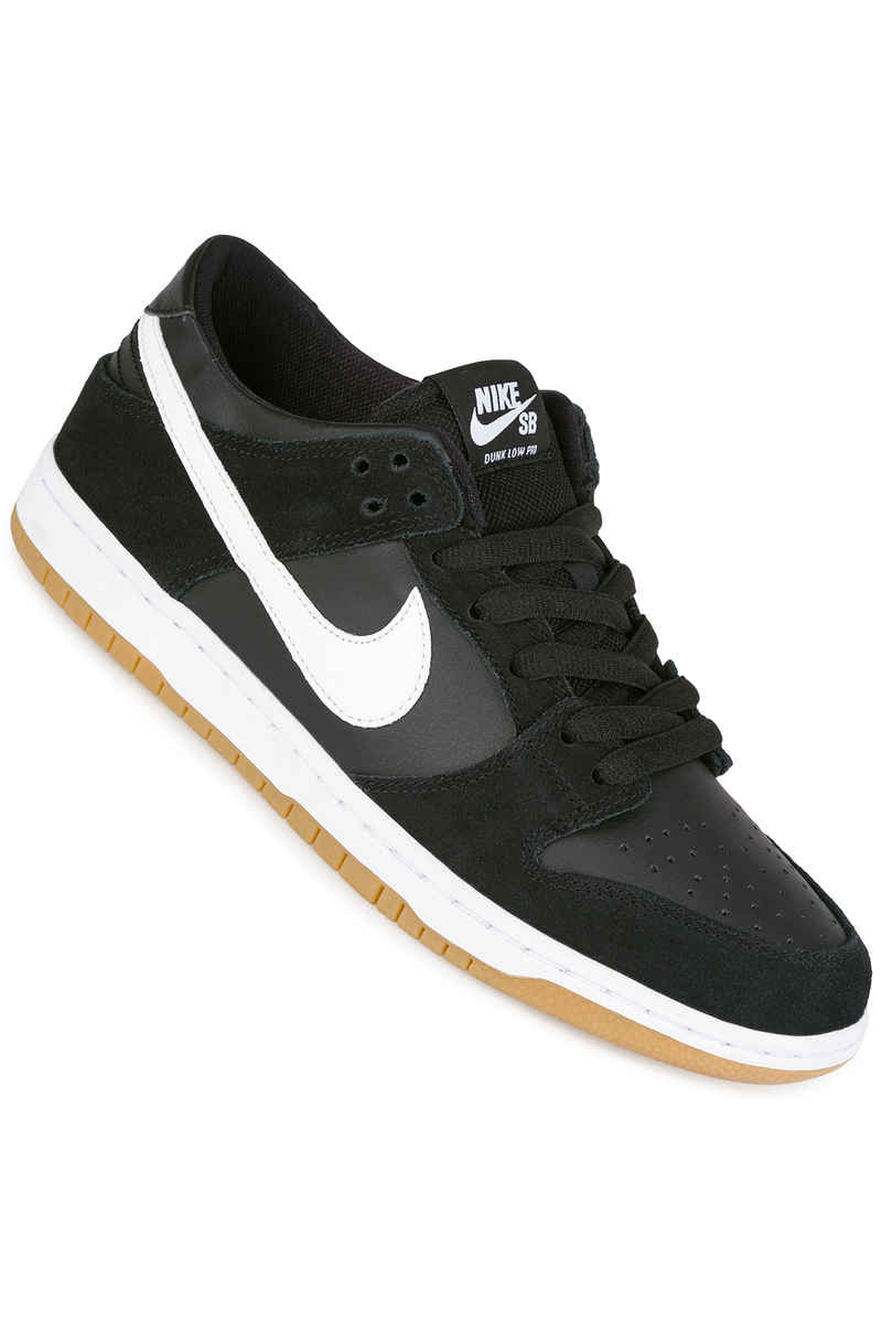 Nike SB Dunk Low Pro Shoes (black white gum)
