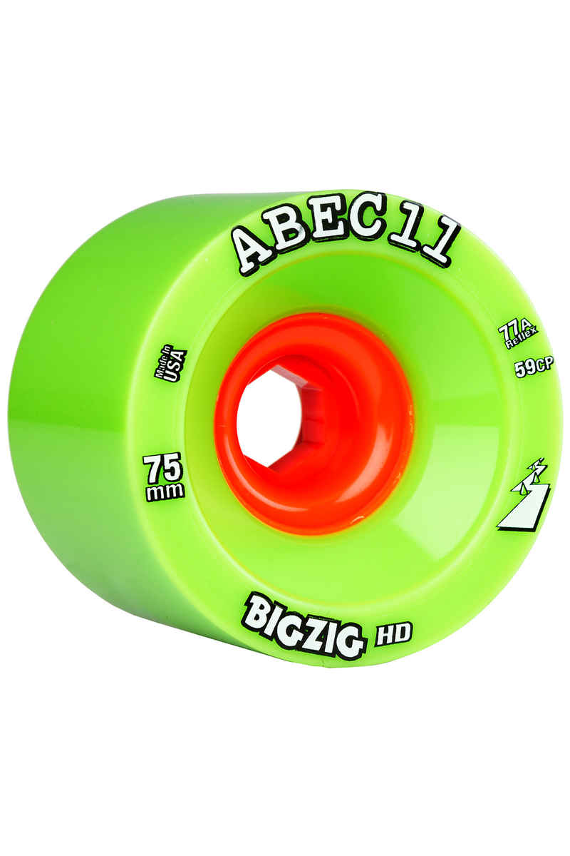 ABEC 11 Reflex Big Zig HD 75mm 77A Roue (green) 4 Pack