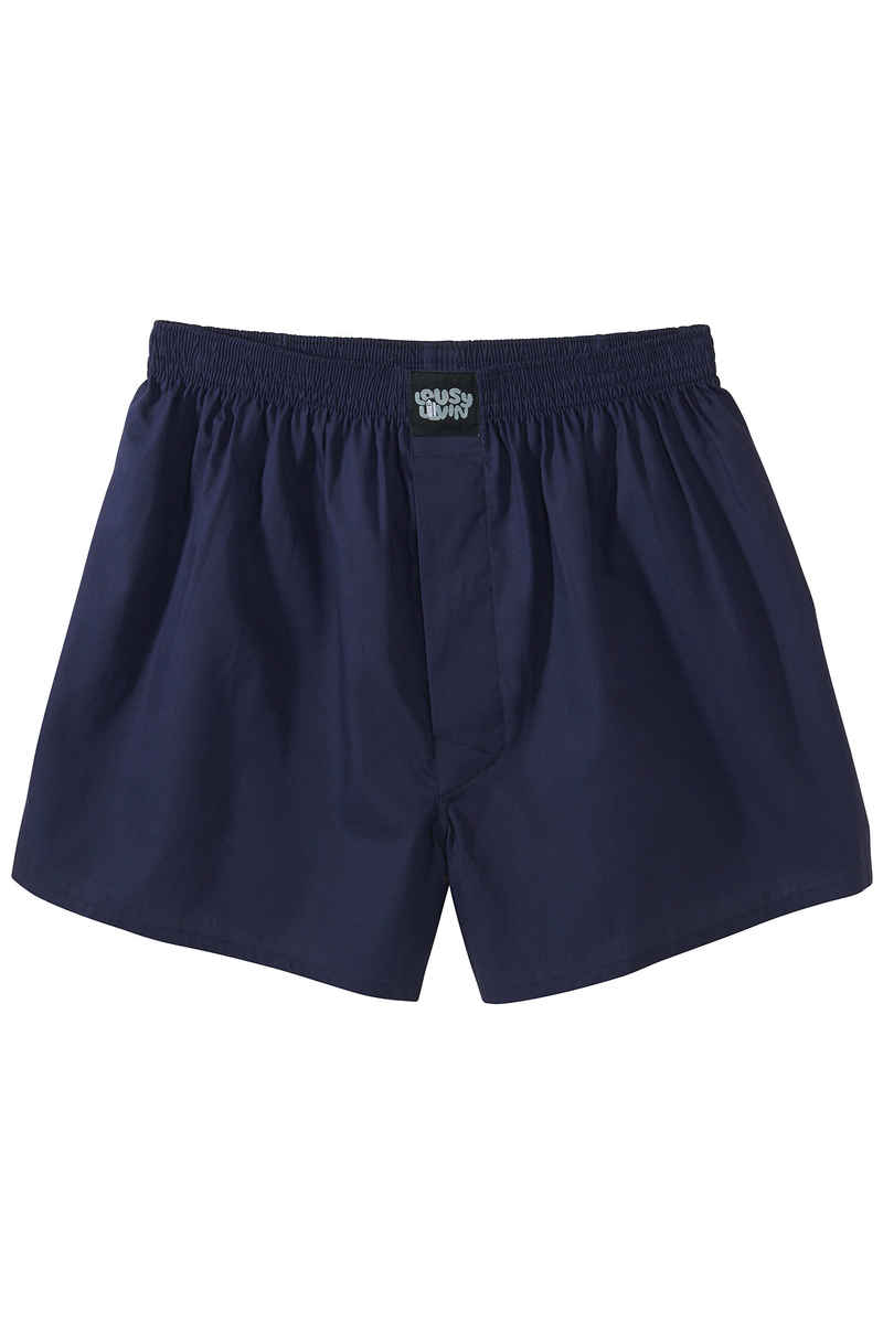 Lousy Livin Underwear Plain Boxershorts (navy port blue) 2er Pack