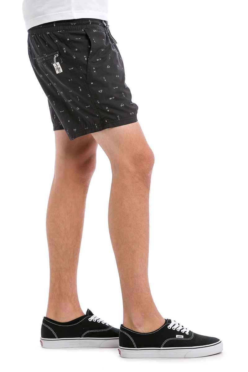 Cleptomanicx Jam Pattern Shorts (black)