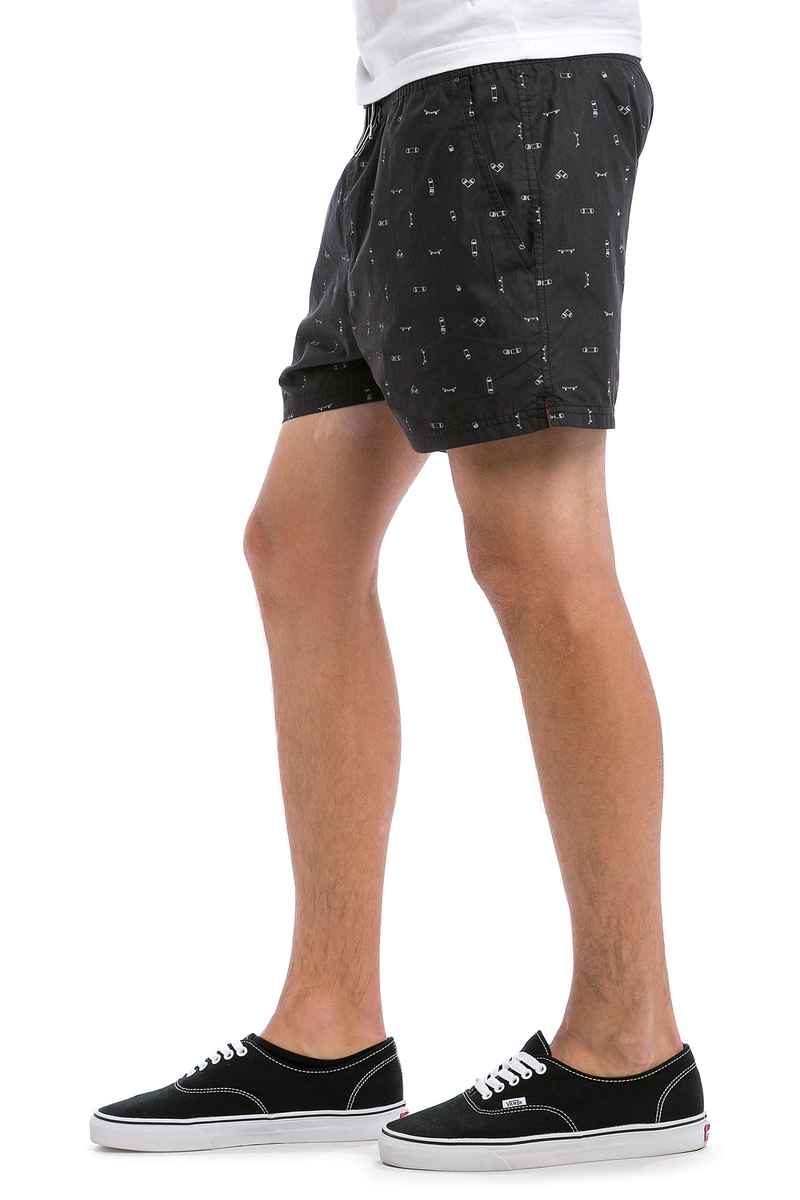 Cleptomanicx Jam Pattern Shorts (black)