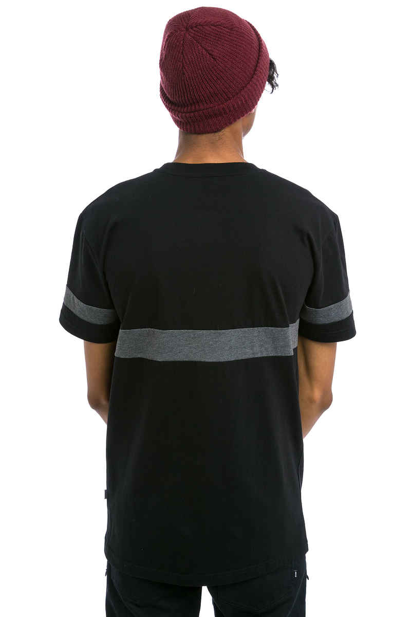 Cleptomanicx Fifty-Fifty Patch T-Shirt (black)