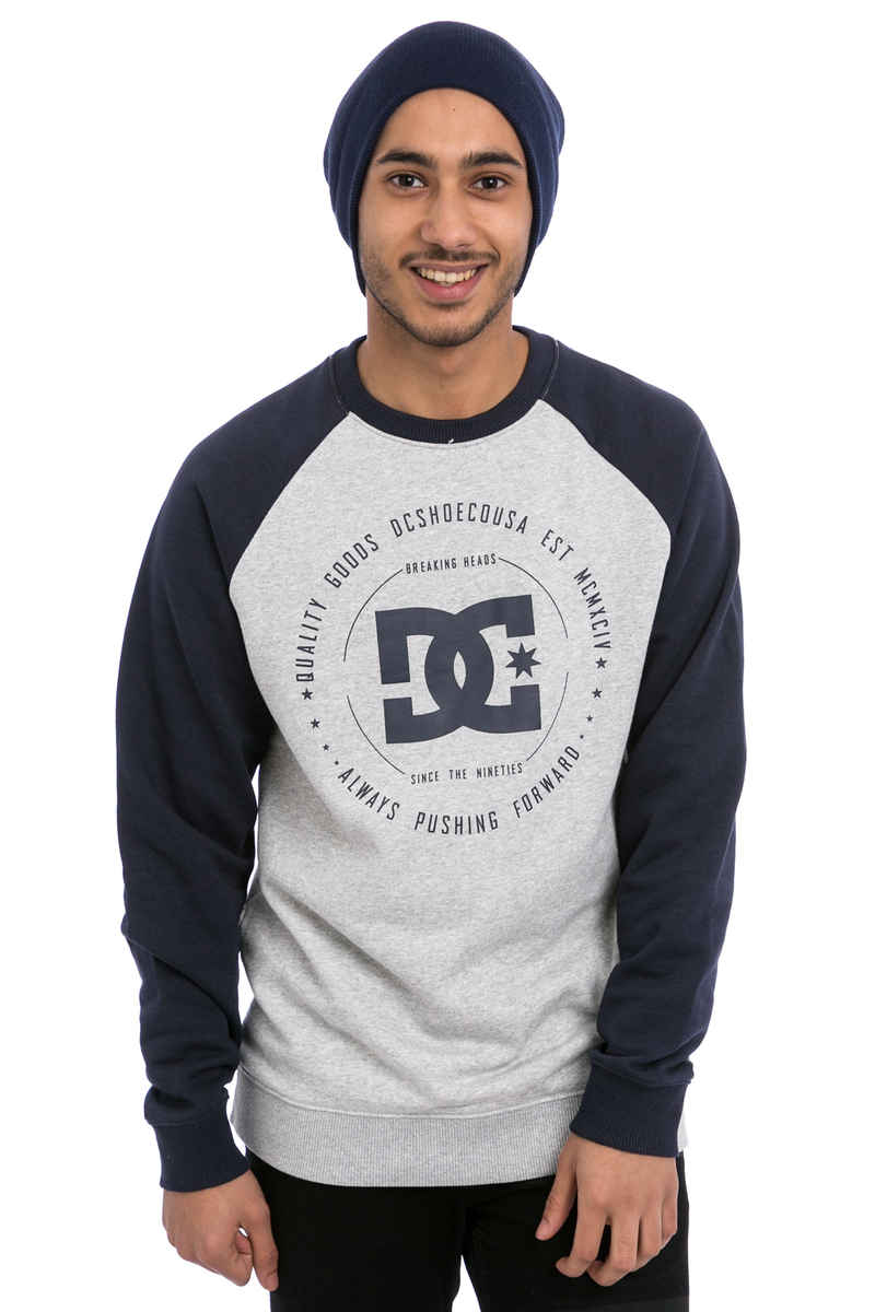 DC Rebuilt Raglan Sweatshirt (dark indigo heather grey)