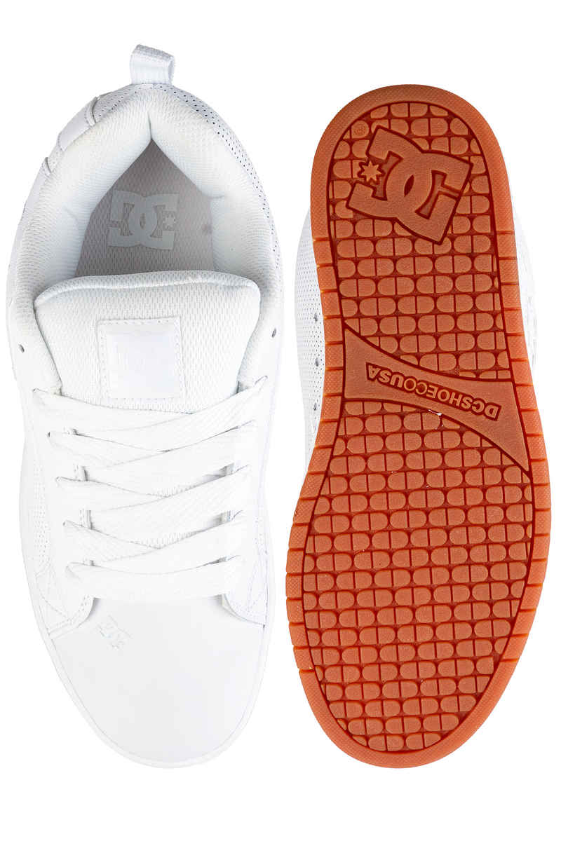 DC Court Graffik Shoes (white white gum)