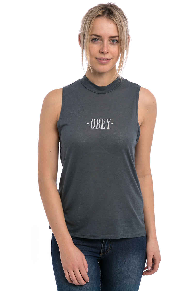 Obey News Times Modern Top women (dusty navy)