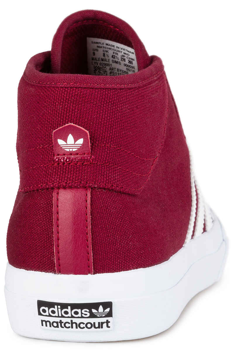 adidas Skateboarding Matchcourt Mid Chaussure (collegiate burgundy white)