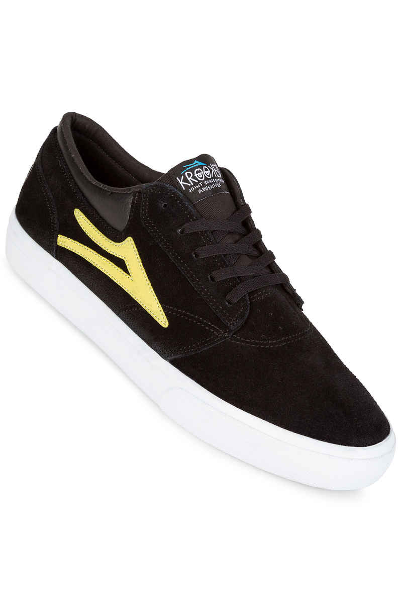 Lakai x Krooked Griffin Suede Chaussure (black yellow)