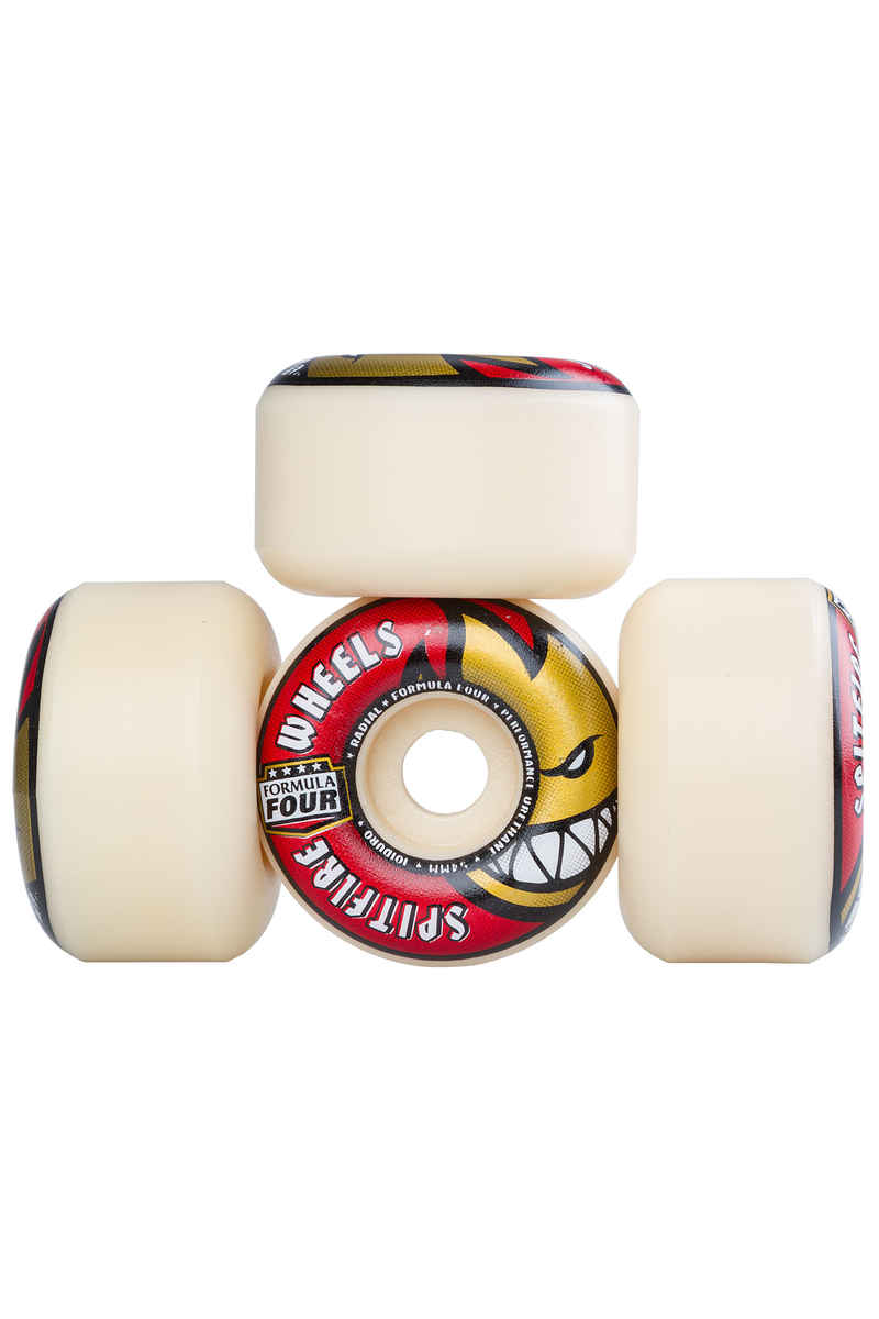 Spitfire Formula Four Radials Rollen (white red) 54mm 101A 4er Pack