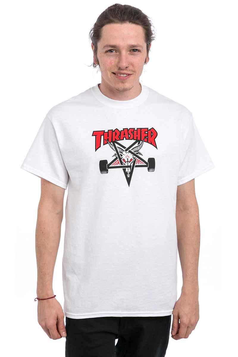 Thrasher Two-Tone Skategoat T-Shirt (white)