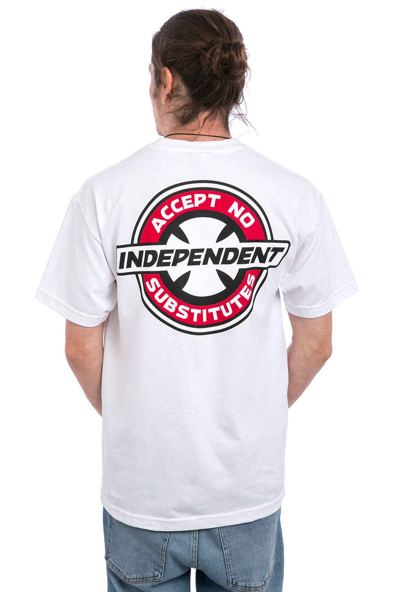 SK8DLX x Independent Accept No Substitutes GP T-Shirt (white black)
