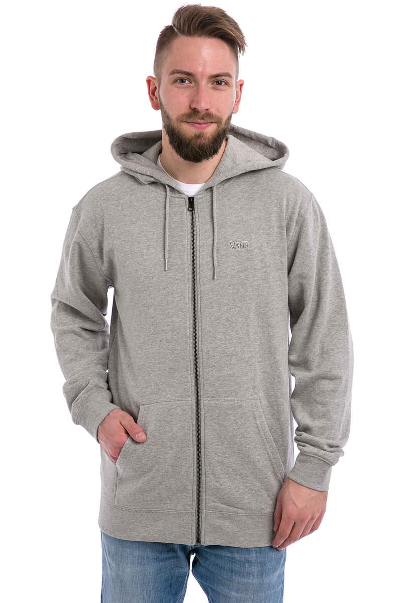 Vans Core Basics IV Zip-Sweatshirt avec capuchon (cement heather)