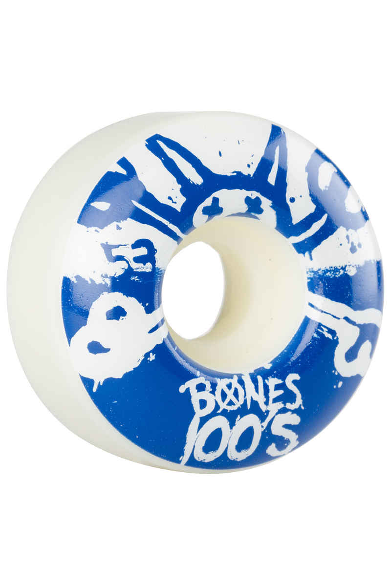 Bones 100's-OG #15 53mm Rollen (white blue) 4er Pack