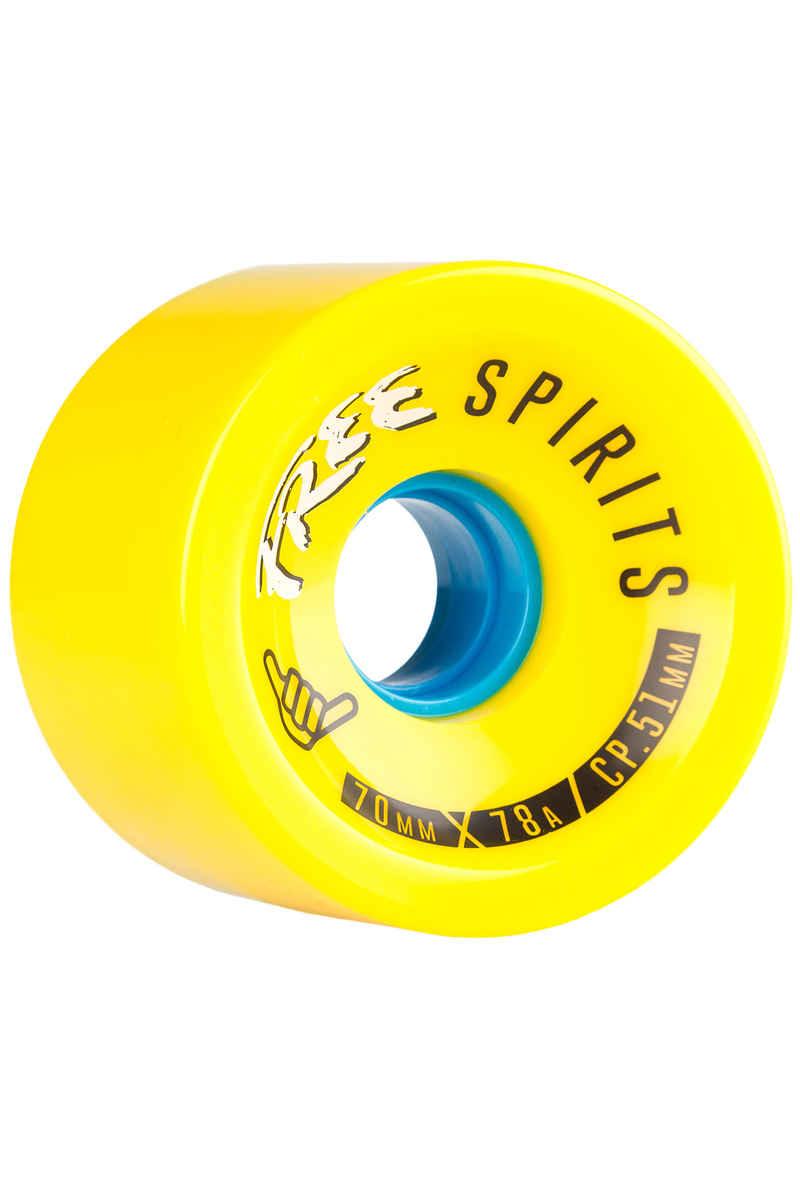 Free Wheels Spirits Roue (yellow) 4 Pack 70mm 78A