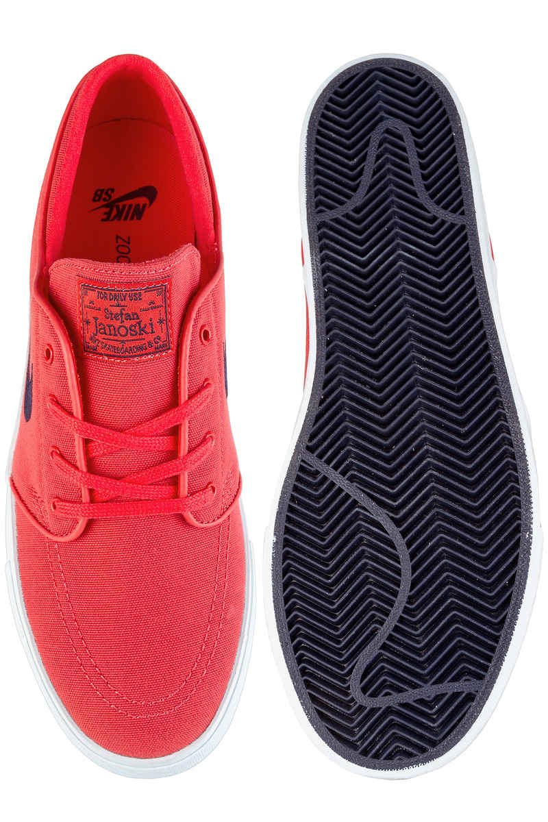 Nike SB Zoom Stefan Janoski Canvas Schuh (track red obsidian)
