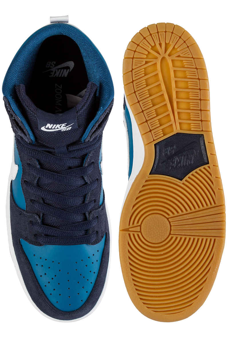 Nike SB Dunk High Pro Schuh (obsidian white industrial blue)