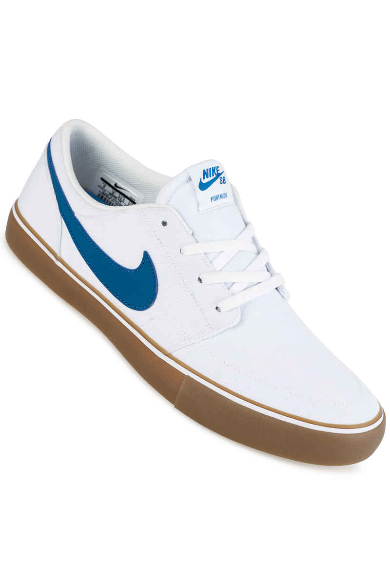 Nike SB Solarsoft Portmore II Canvas Schuh (white industrial blue)