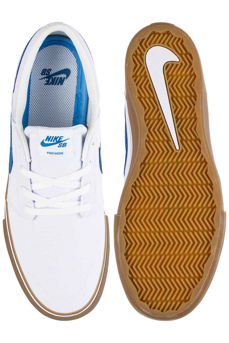 Nike SB Solarsoft Portmore II Canvas Schuh (white industrial blue)