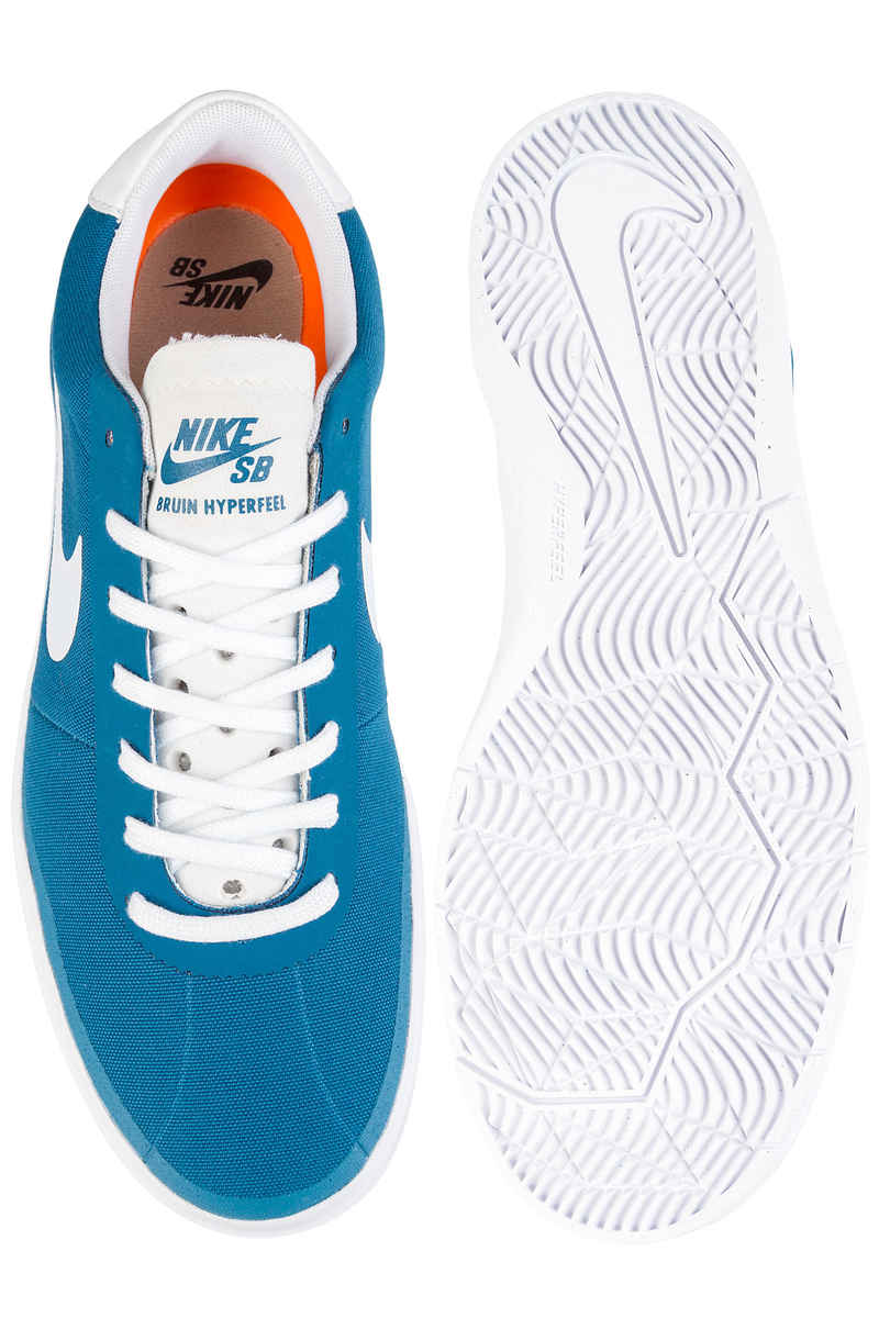 Nike SB Bruin Hyperfeel Canvas Shoes (industrial blue white)
