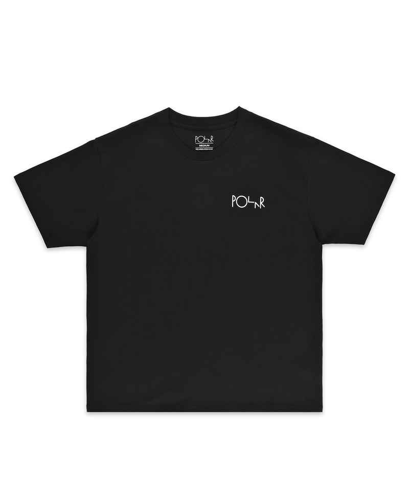 Polar Skateboards Stroke Logo Camiseta (black white)