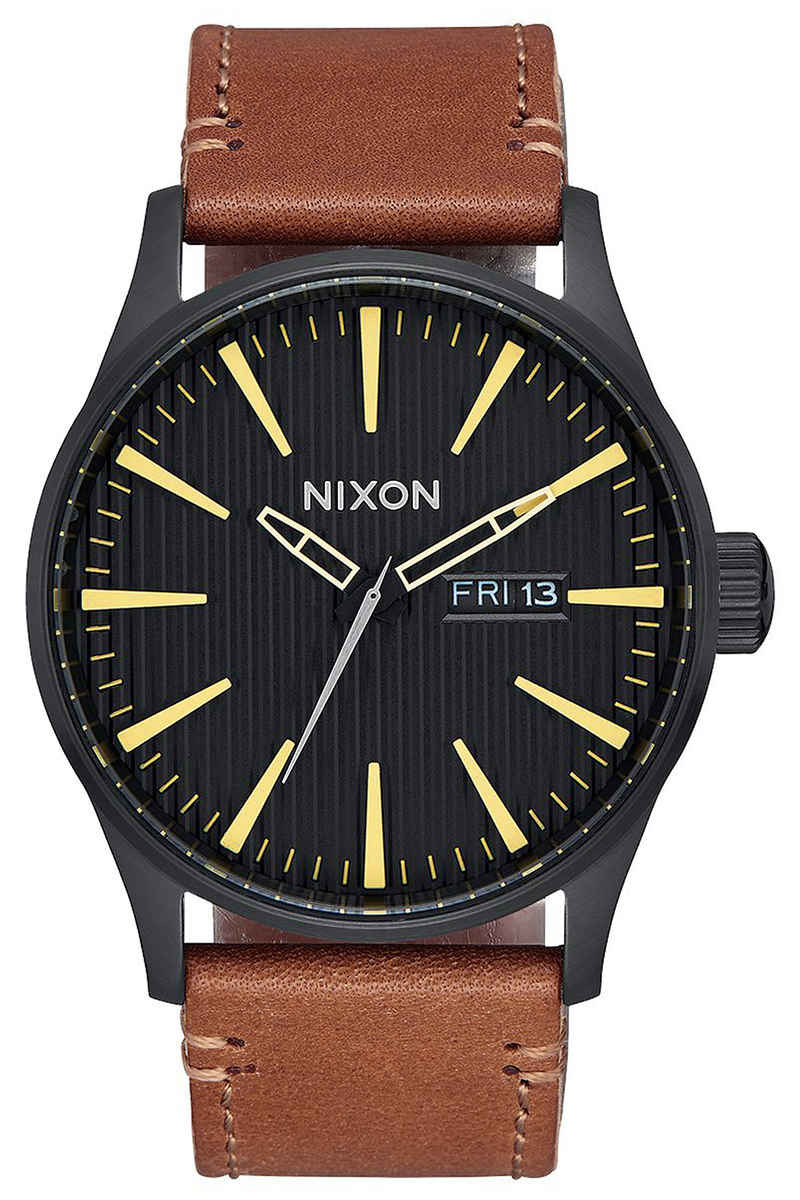 Nixon The Sentry Leather Orologio