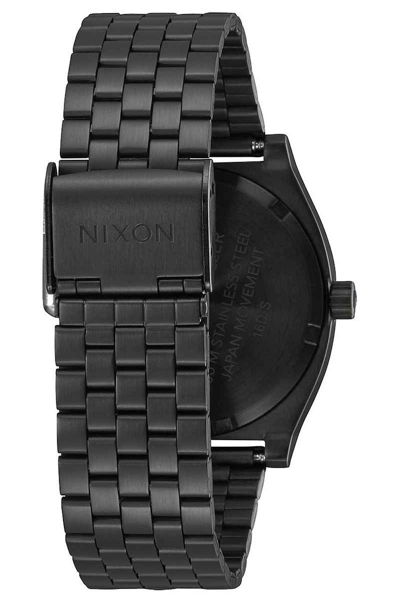 Nixon The Time Teller Horloge (all black silver lum)