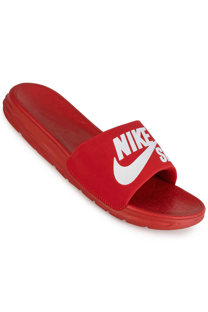 Nike SB Benassi Solarsoft Slide Sandale (university red white)