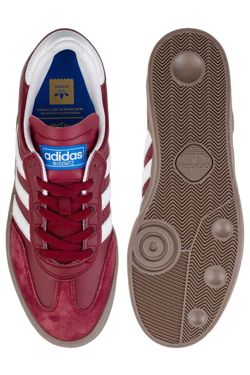 adidas Skateboarding Busenitz Vulc RX Zapatilla (burgundy white gum)