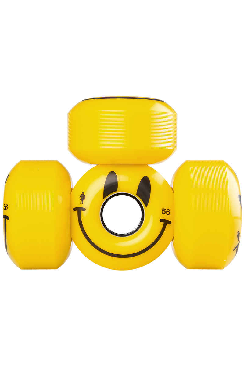 Girl Happy 56mm Rollen (yellow) 4er Pack