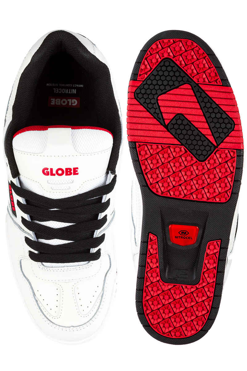 Globe Fury Schoen (white black red)