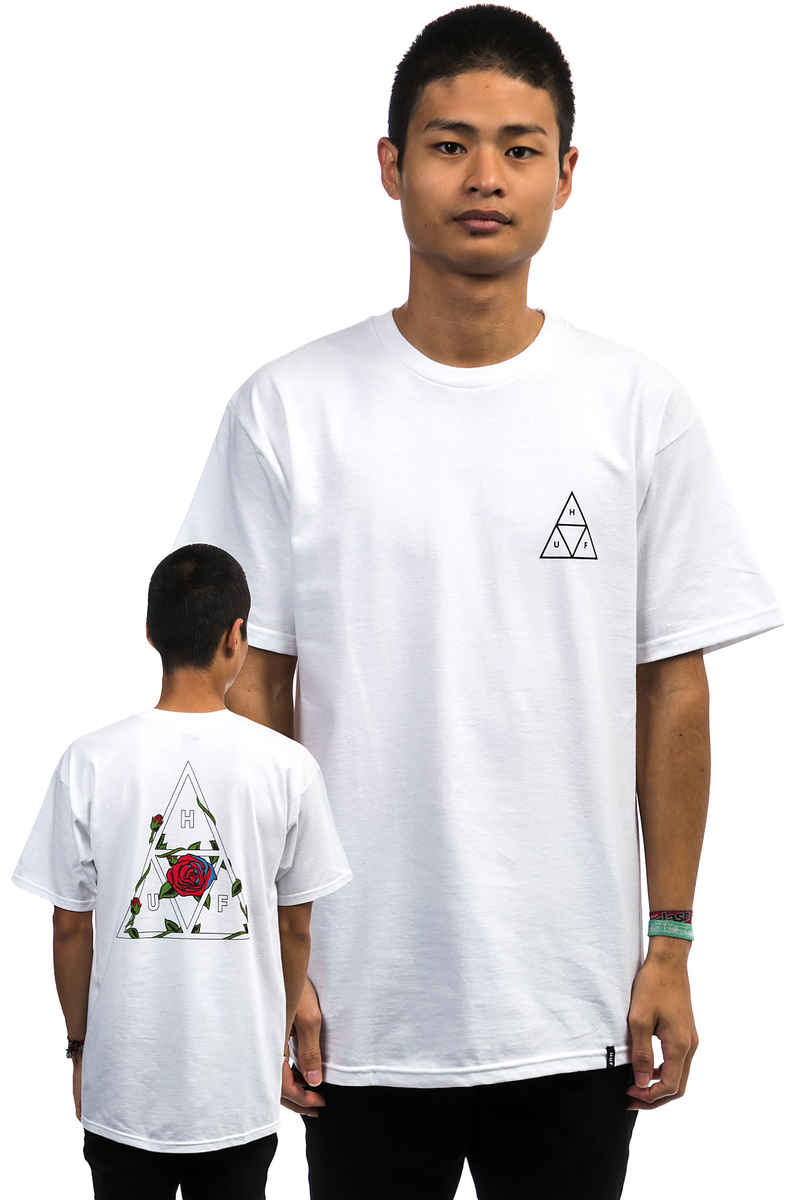 HUF Roses Triple Triangle T-Shirt (white)