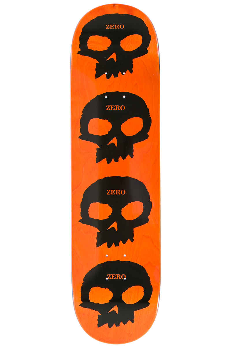 Zero Multi Skull 8.125" Deck (black orange)