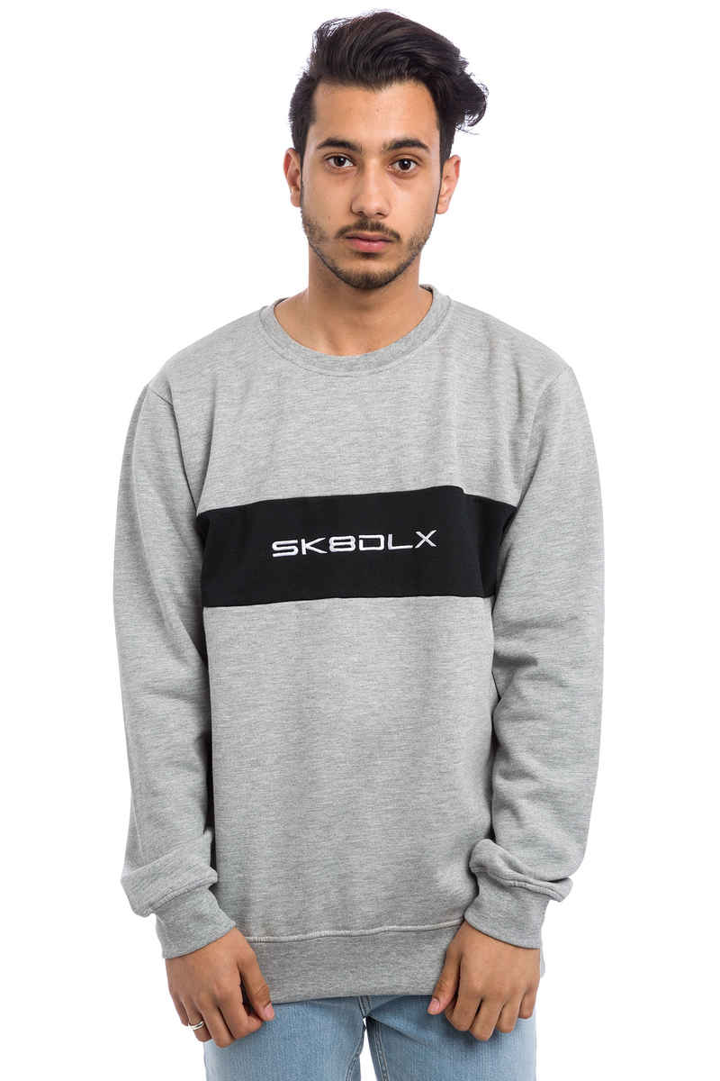 SK8DLX Lazer Sweater (heather grey black)