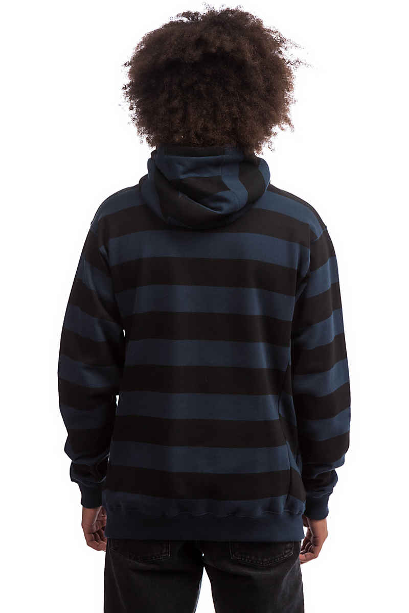 Cleptomanicx Stripe 3.0 Hoodie (dark navy)