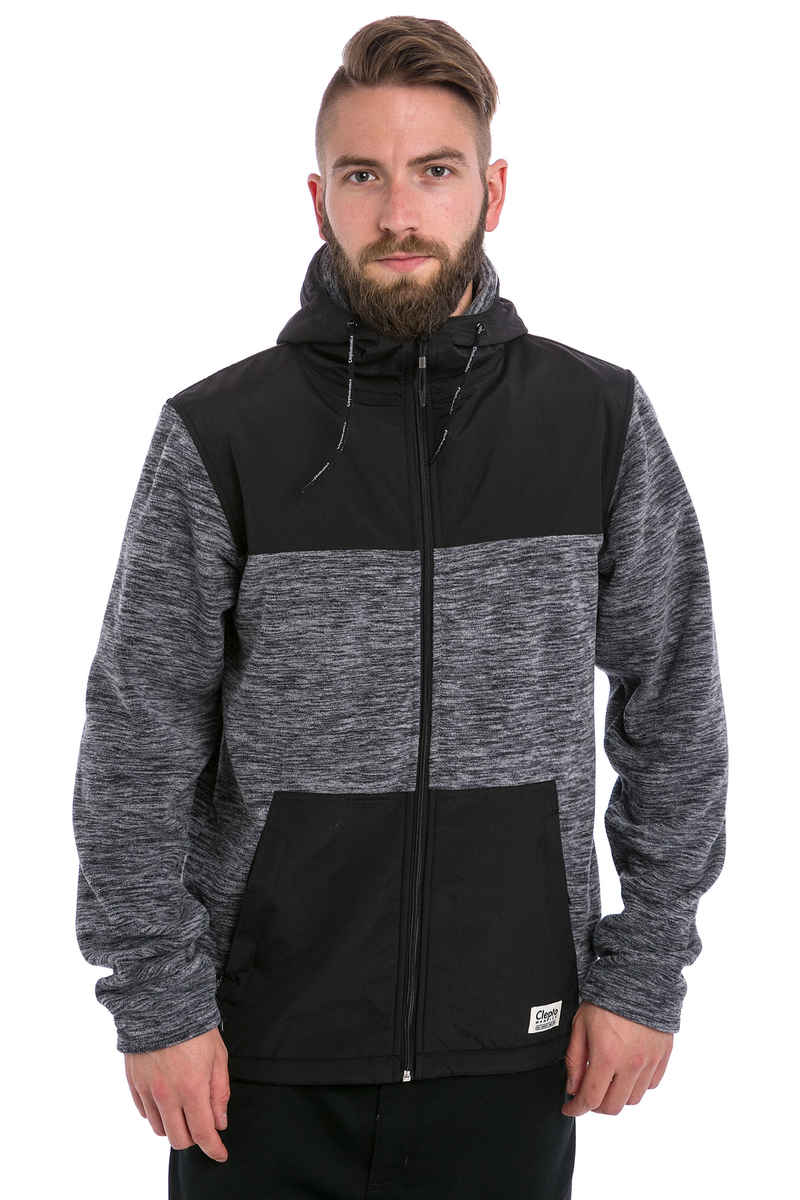 Cleptomanicx Fleece Zip-Sweatshirt avec capuchon (black)