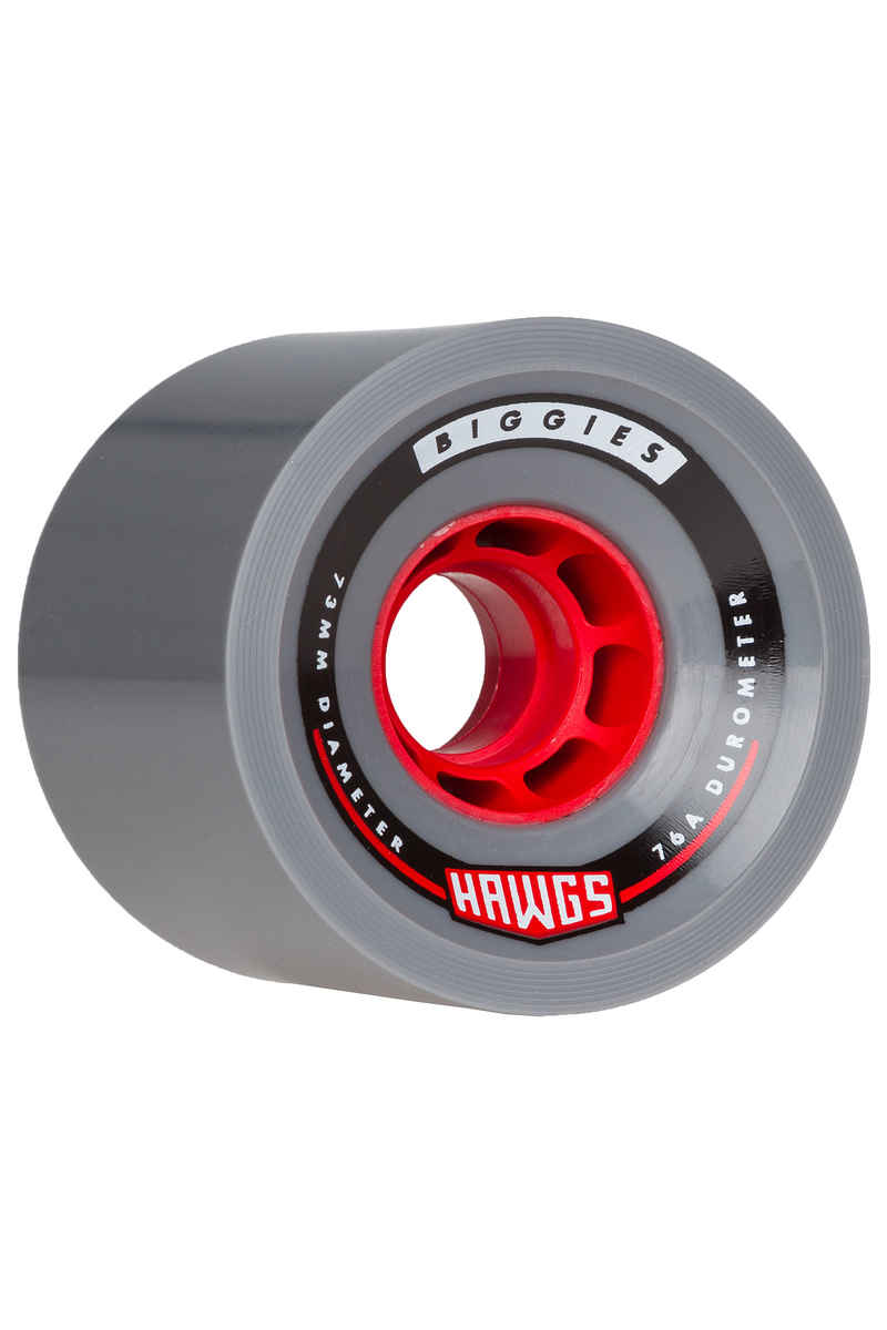 Hawgs Biggies - Red Core Roue (grey) 73mm 76A 4 Pack