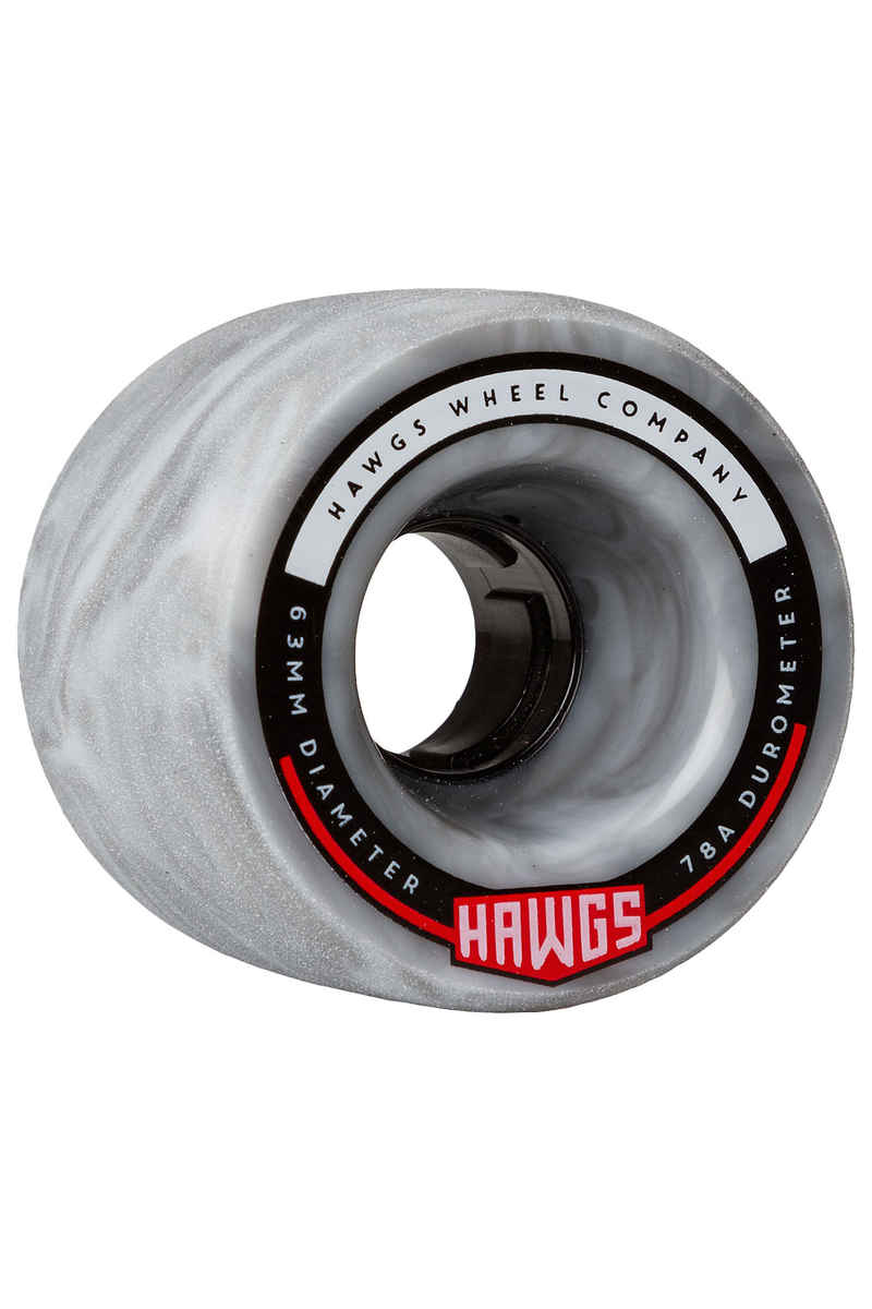 Hawgs Fattie Rollen (grey white swirl) 4er Pack 63mm 78A