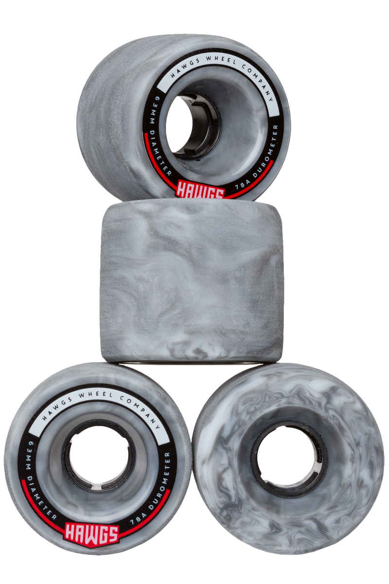 Hawgs Fattie Rollen (grey white swirl) 4er Pack 63mm 78A
