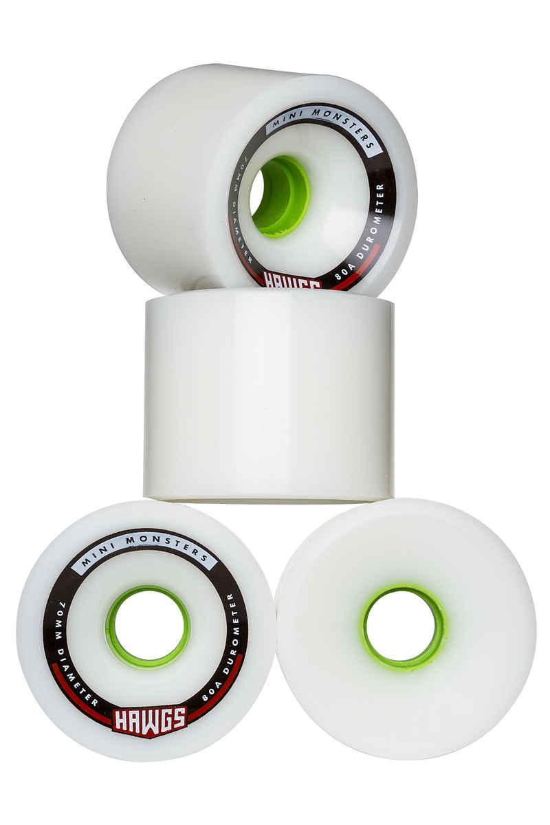 Hawgs Mini Monsters Wiel (white) 4 Pack 70mm 80A