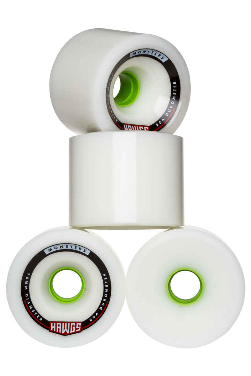 Hawgs Monsters Rollen (white) 4er Pack 76mm 80A