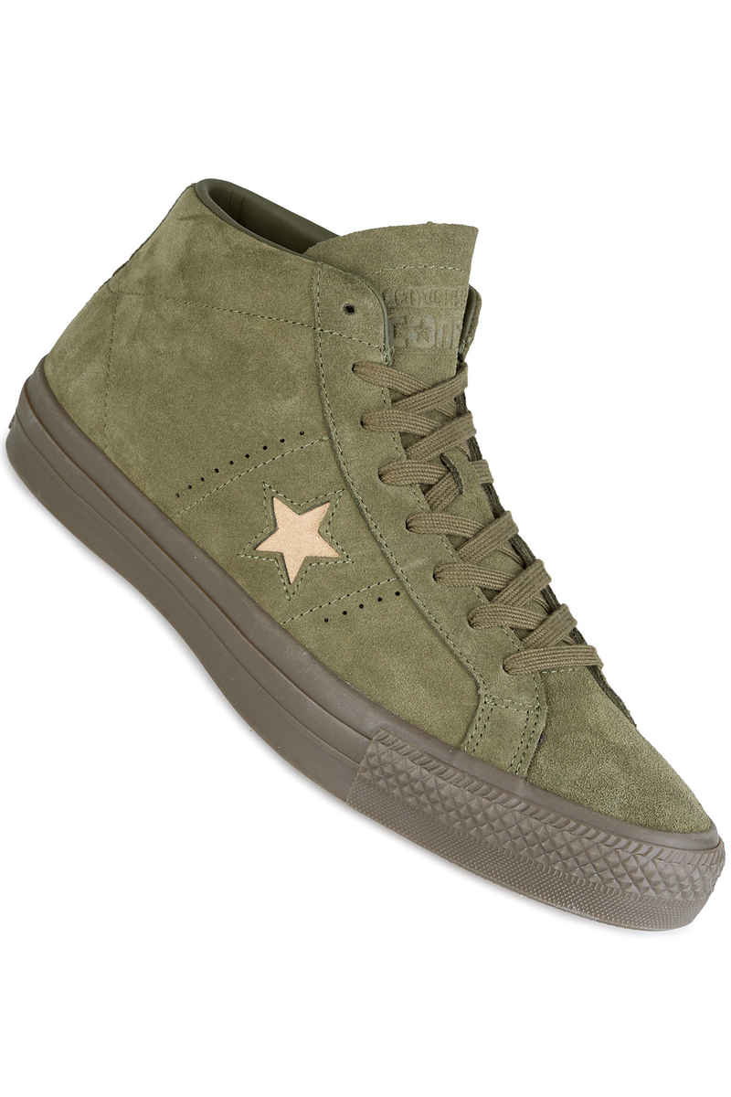 Converse One Star Pro Mid Schoen (medium olive light fawn)
